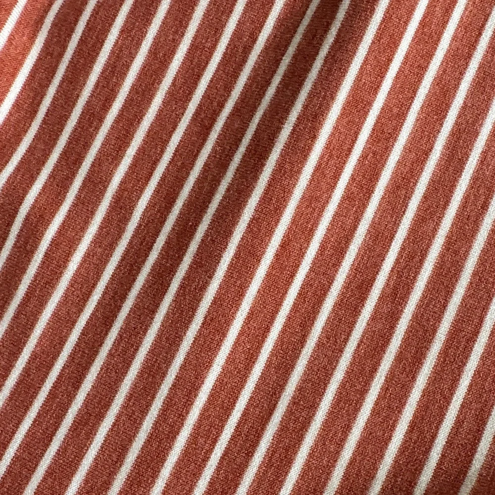 Merokeety Rust Striped Midi Dress - Picture 9 of 9